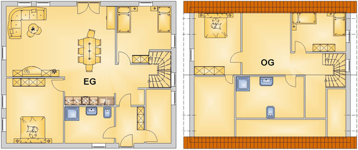 Typ C 92qm mit 4 Schlafzimmer 